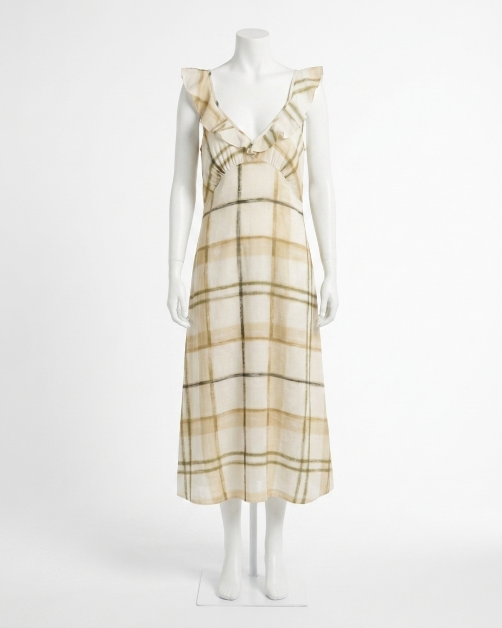 NEW BARBOUR gianna midi dress in jasmine painted check
